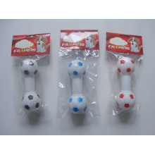 Produtos do animal de estimação do futebol do vinil do brinquedo do cão